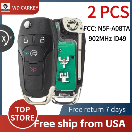 Ford 3+1 Buttons 902MHz ID49 FCC: N5F-A08TDA